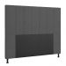 Cabeceira Malibu Para Cama Box Casal 140 cm Suede Grafite - D'Rossi