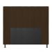 Cabeceira Malibu Para Cama Box Casal 140 cm Suede Marrom - D'Rossi