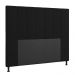 Cabeceira Malibu Para Cama Box Casal 140 cm Suede Preto - D'Rossi