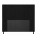 Cabeceira Malibu Para Cama Box Casal 140 cm Suede Preto - D'Rossi