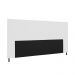 Cabeceira Malibu Para Cama Box King 195 cm Corino Branco - D'Rossi