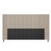 Cabeceira Malibu Para Cama Box King 195 cm Suede Bege - D'Rossi