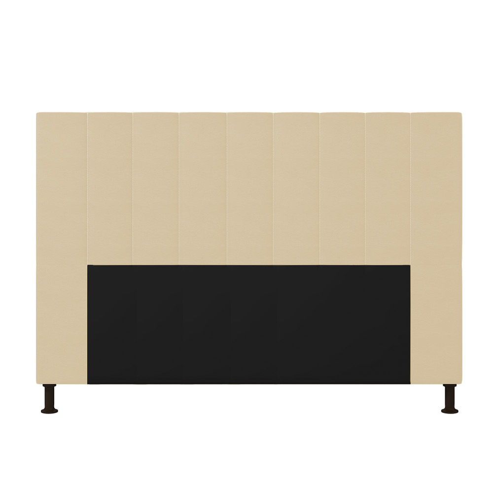 Cabeceira Malibu Para Cama Box Queen 160 cm Corino Bege - D'Rossi