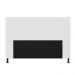 Cabeceira Malibu Para Cama Box Queen 160 cm Corino Branco - D'Rossi