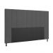Cabeceira Malibu Para Cama Box Queen 160 cm Suede Grafite - D'Rossi