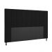 Cabeceira Malibu Para Cama Box Queen 160 cm Suede Preto - D'Rossi