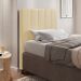 Cabeceira Malibu Para Cama Box Solteiro 90 cm Corino Bege - D'Rossi