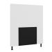 Cabeceira Malibu Para Cama Box Solteiro 90 cm Corino Branco - D'Rossi