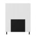 Cabeceira Malibu Para Cama Box Solteiro 90 cm Corino Branco - D'Rossi