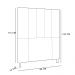 Cabeceira Malibu Para Cama Box Solteiro 90 cm Corino Branco - D'Rossi