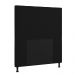 Cabeceira Malibu Para Cama Box Solteiro 90 cm Corino Preto - D'Rossi
