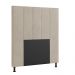 Cabeceira Malibu Para Cama Box Solteiro 90 cm Suede - D'Rossi