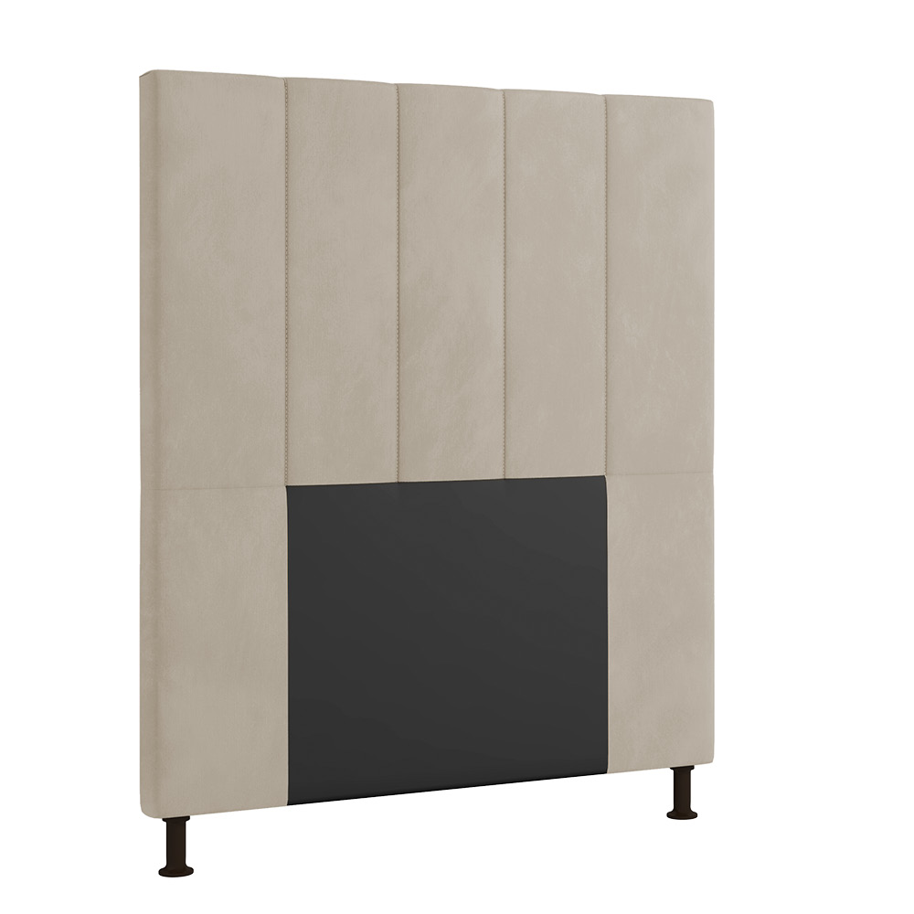 Cabeceira Malibu Para Cama Box Solteiro 90 cm Suede - D'Rossi