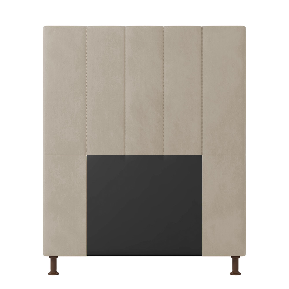 Cabeceira Malibu Para Cama Box Solteiro 90 cm Suede - D'Rossi