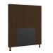 Cabeceira Malibu Para Cama Box Solteiro 90 cm Suede Marrom - D'Rossi