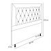 Cabeceira Malta Para Cama Box Solteiro 90 cm Veludo Marrom - D'Rossi