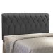 Cabeceira Miami Cama Box Solteiro 100 cm Suede Grafite D'Rossi