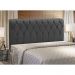 Cabeceira Miami Cama Box Solteiro 100 cm Suede Grafite D'Rossi
