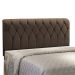 Cabeceira Miami Cama Box Solteiro 100 cm Suede Marrom D'Rossi