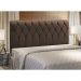 Cabeceira Miami Cama Box Solteiro 100 cm Suede Marrom D'Rossi