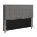 Cabeceira Onix Para Cama Box Queen 160 cm Suede Grafite - D'Rossi