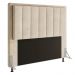 Cabeceira Opala Para Cama Box Queen 160 cm Suede Bege - D'Rossi