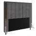 Cabeceira Opala Para Cama Box Queen 160 cm Suede Grafite - D'Rossi
