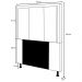 Cabeceira Opala Para Cama Box Solteiro 90 cm Suede Bege - D'Rossi