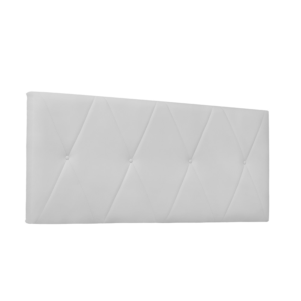 Cabeceira Painel Aquilla Para Cama Box Casal 140 cm Corino Branco - D'Rossi