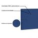 Cabeceira Painel Aquilla Para Cama Box Casal 140 cm Suede Azul Marinho - D'Rossi