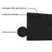 Cabeceira Painel Aquilla Para Cama Box Queen 160 cm Corino Preto - D'Rossi
