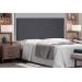 Cabeceira Painel Aquilla Para Cama Box Solteiro 90 cm Suede Cinza - D'Rossi