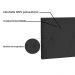 Cabeceira Painel Aquilla Para Cama Box Solteiro 90 cm Suede Preto - D'Rossi