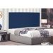 Cabeceira Painel Arizona Para Cama Box Casal 140 cm Suede Azul Marinho - D'Rossi