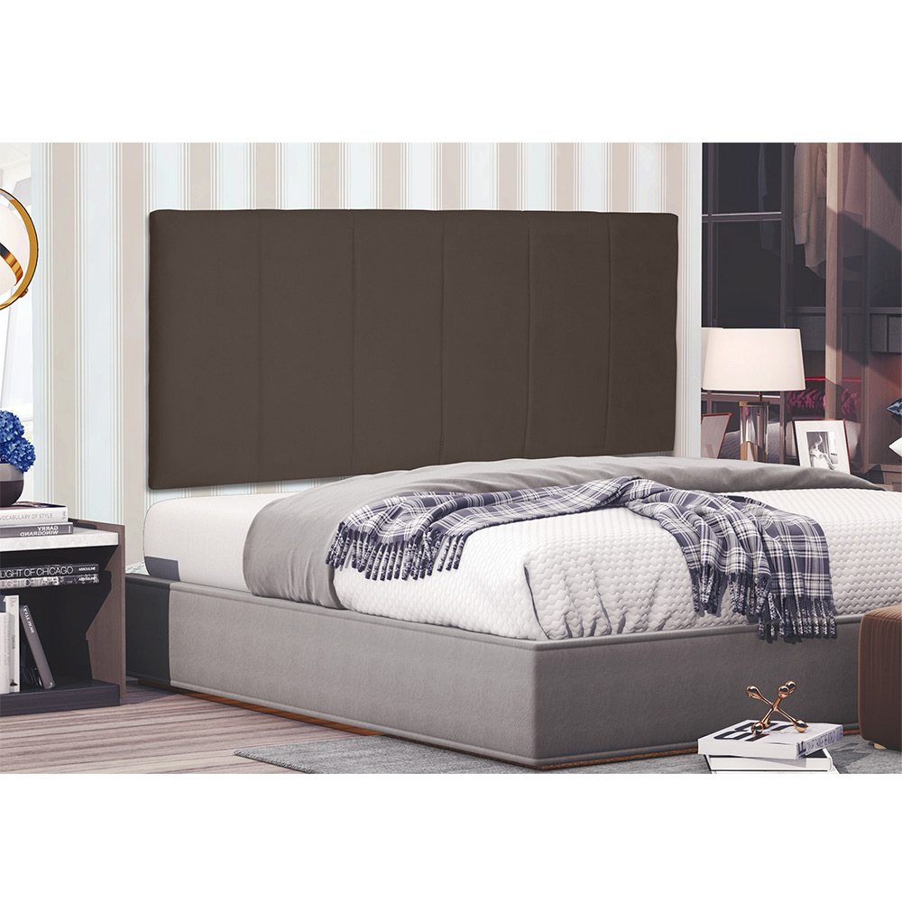 Cabeceira Painel Arizona Para Cama Box Casal 140 cm Suede Caramelo - D'Rossi
