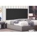 Cabeceira Painel Arizona Para Cama Box Casal 140 cm Suede Preto - D'Rossi