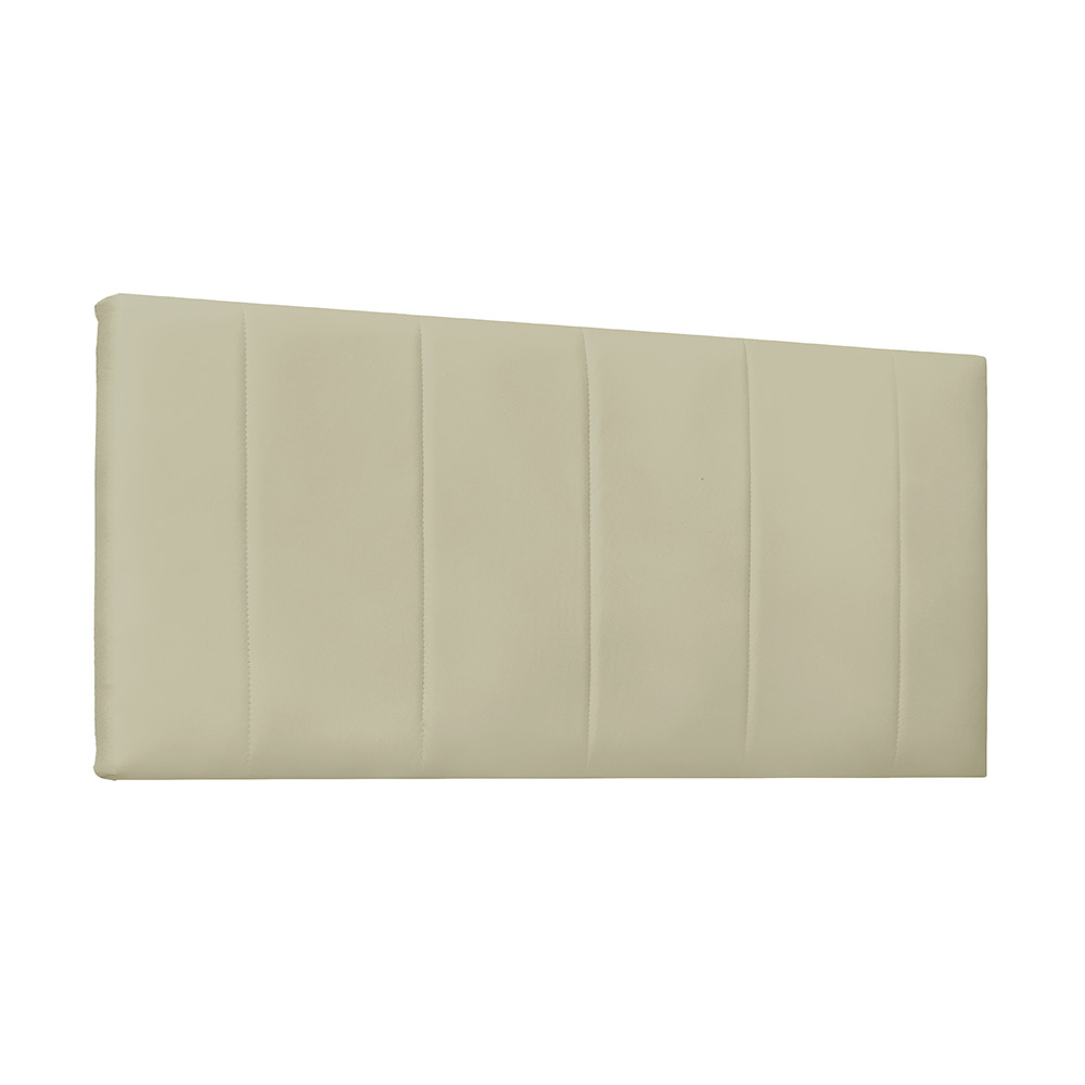 Cabeceira Painel Arizona Para Cama Box Solteiro 90 cm Corino Bege - D'Rossi
