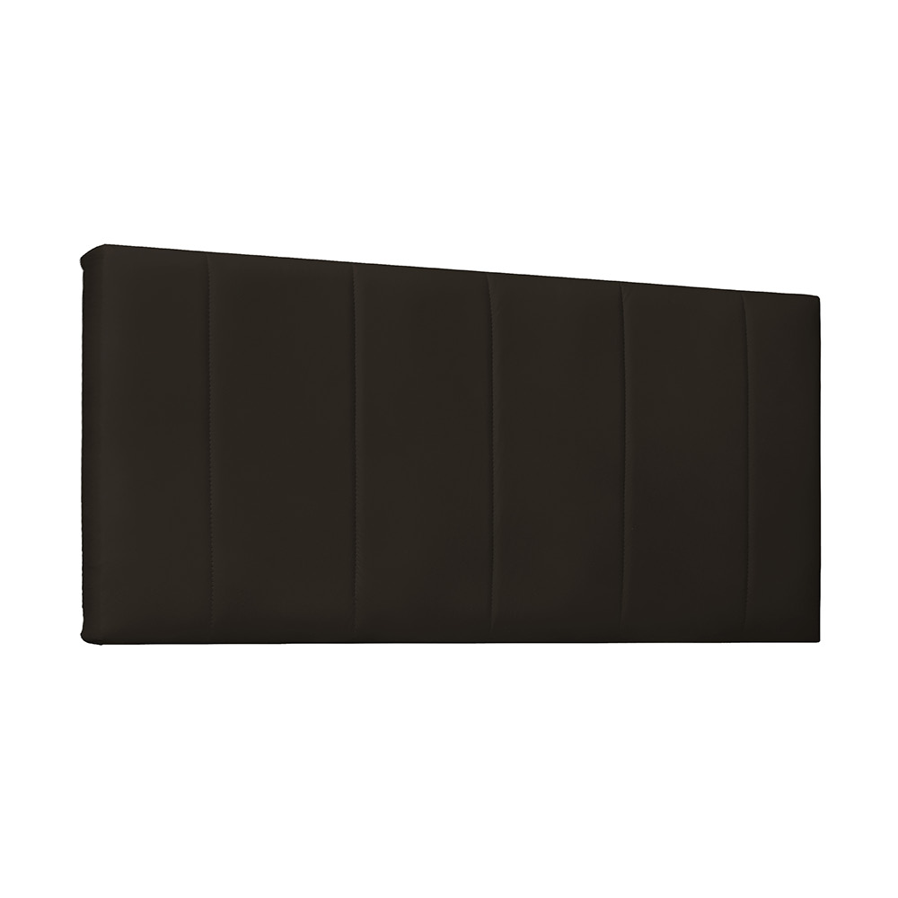 Cabeceira Painel Arizona Para Cama Box Solteiro 90 cm Corino Marrom - D'Rossi
