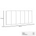 Cabeceira Painel Arizona Para Cama Box Solteiro 90 cm Suede Azul Marinho - D'Rossi