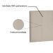 Cabeceira Painel Arizona Para Cama Box Solteiro 90 cm Suede Bege - D'Rossi