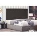 Cabeceira Painel Arizona Para Cama Box Solteiro 90 cm Suede Café - D'Rossi