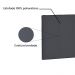 Cabeceira Painel Arizona Para Cama Box Solteiro 90 cm Suede Cinza - D'Rossi