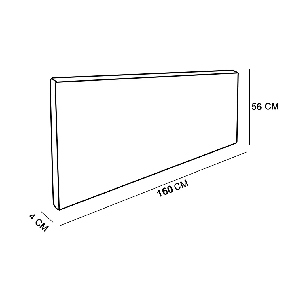 Cabeceira Painel Clean Para Cama Box Queen 160 cm Linho Areia A27 - D'Rossi