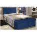 Cabeceira Painel Clean para Cama Box Casal 140 cm Suede Azul Marinho - D'Rossi
