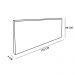 Cabeceira Painel Clean para Cama Box Casal 140 cm Suede Azul Marinho - D'Rossi