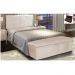 Cabeceira Painel Clean para Cama Box Casal 140 cm Suede Bege - D'Rossi