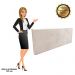 Cabeceira Painel Clean para Cama Box Casal 140 cm Suede Bege - D'Rossi
