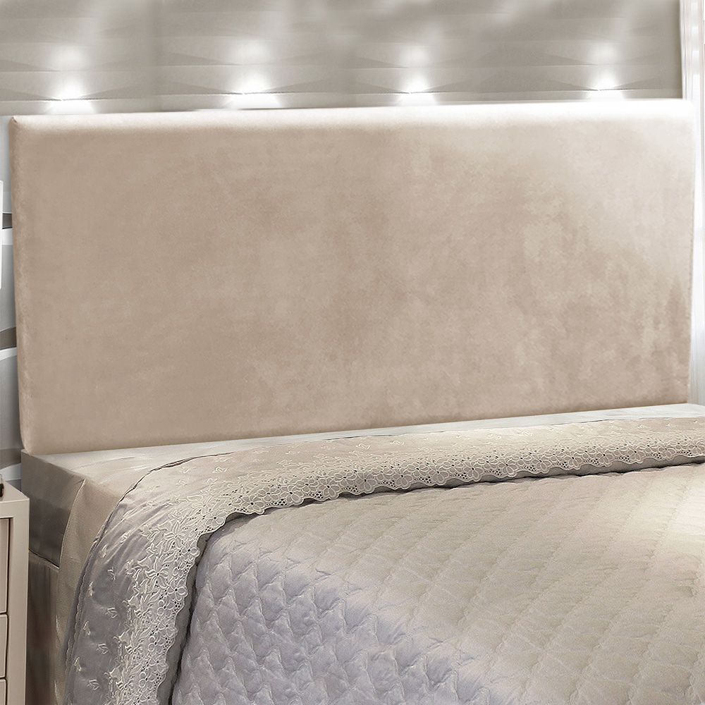 Cabeceira Painel Clean para Cama Box Casal 160 cm Suede - D'Rossi