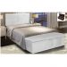 Cabeceira Painel Clean para Cama Box Solteiro 100 cm Suede Cinza - D'Rossi