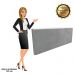 Cabeceira Painel Clean para Cama Box Solteiro 100 cm Suede Grafite - D'Rossi